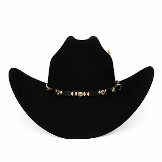 Sombrero Cavan Doble Hebilla Negro